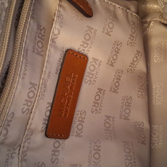 Michael Kors Signature Logo Canvas Handbag - Picture 9 of 10